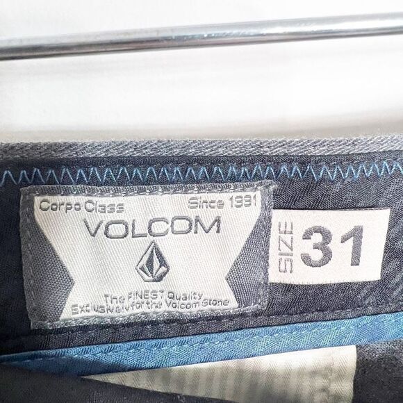 Volcom Shorts Mens Friction Modern Chino Short Gray Size 31 - Picture 6 of 8